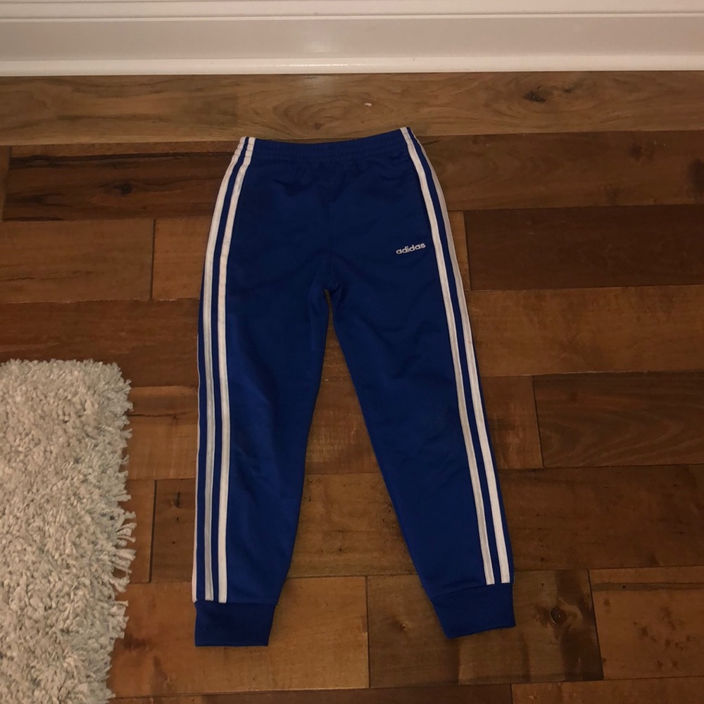 Blue adidas sweatpants